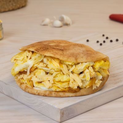 Eggs with Roumi Cheese sandwich