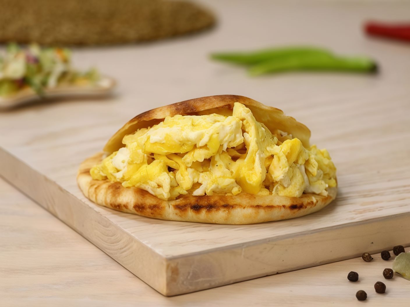 Omelette eggs sandwich