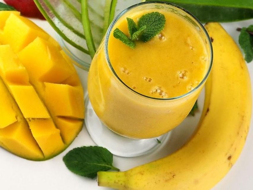 Mango With Banana Juice