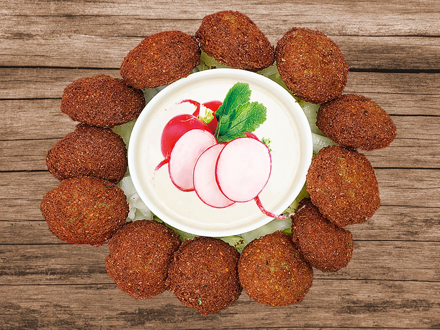 Dozen Falafel 12 Pieces Without Vegetables