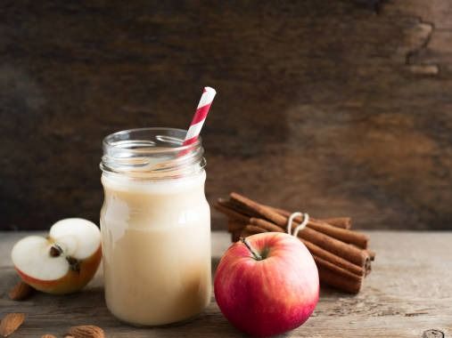 Apple With Milk Juice
