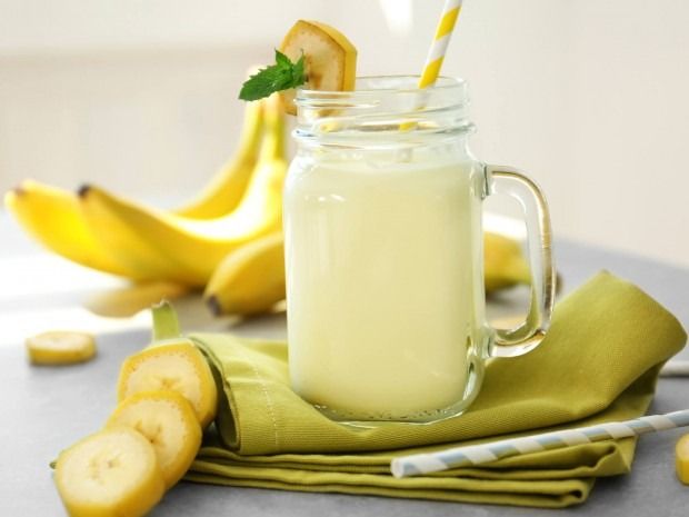Banana With Milk Juice