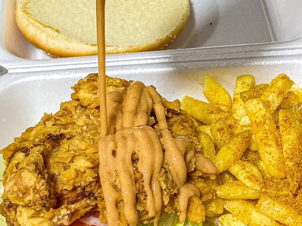 Chicken Volcano Sandwich