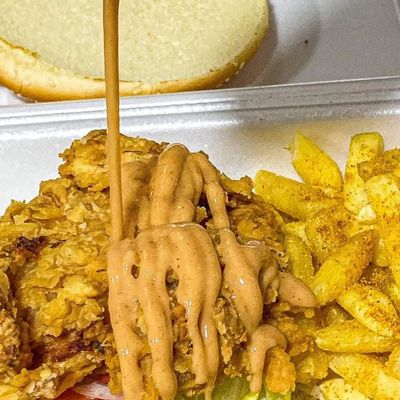 Chicken Volcano Sandwich