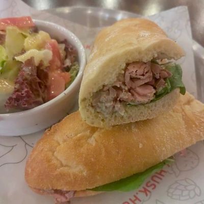 Roast Beef Rose Sandwich