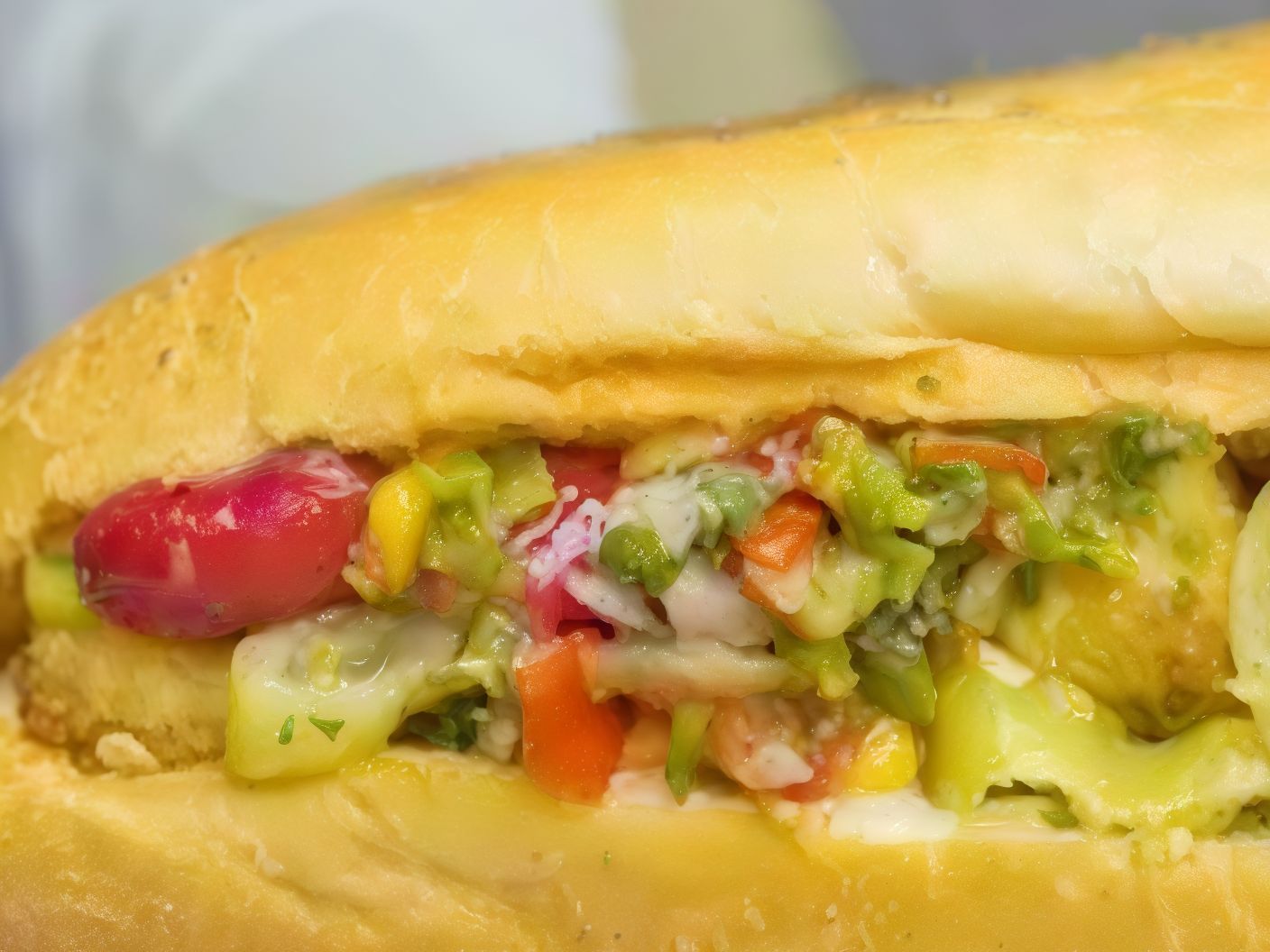Seafood Fajita Sandwich