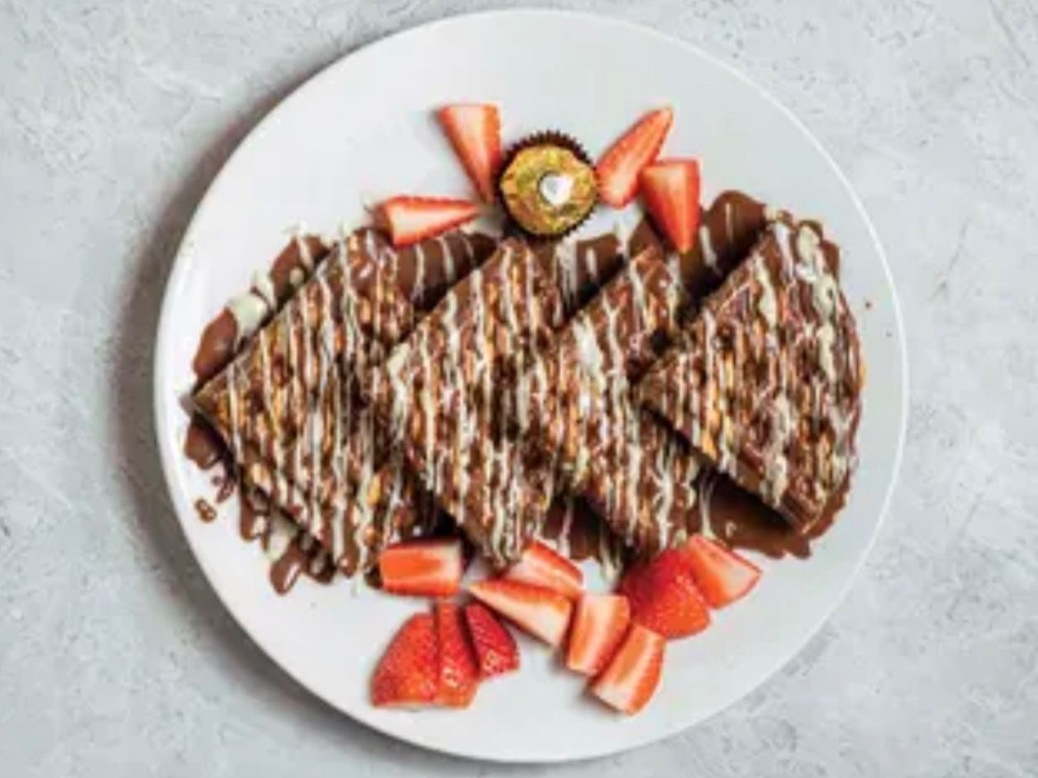 Chocolate And Ferrero Rocher Waffle