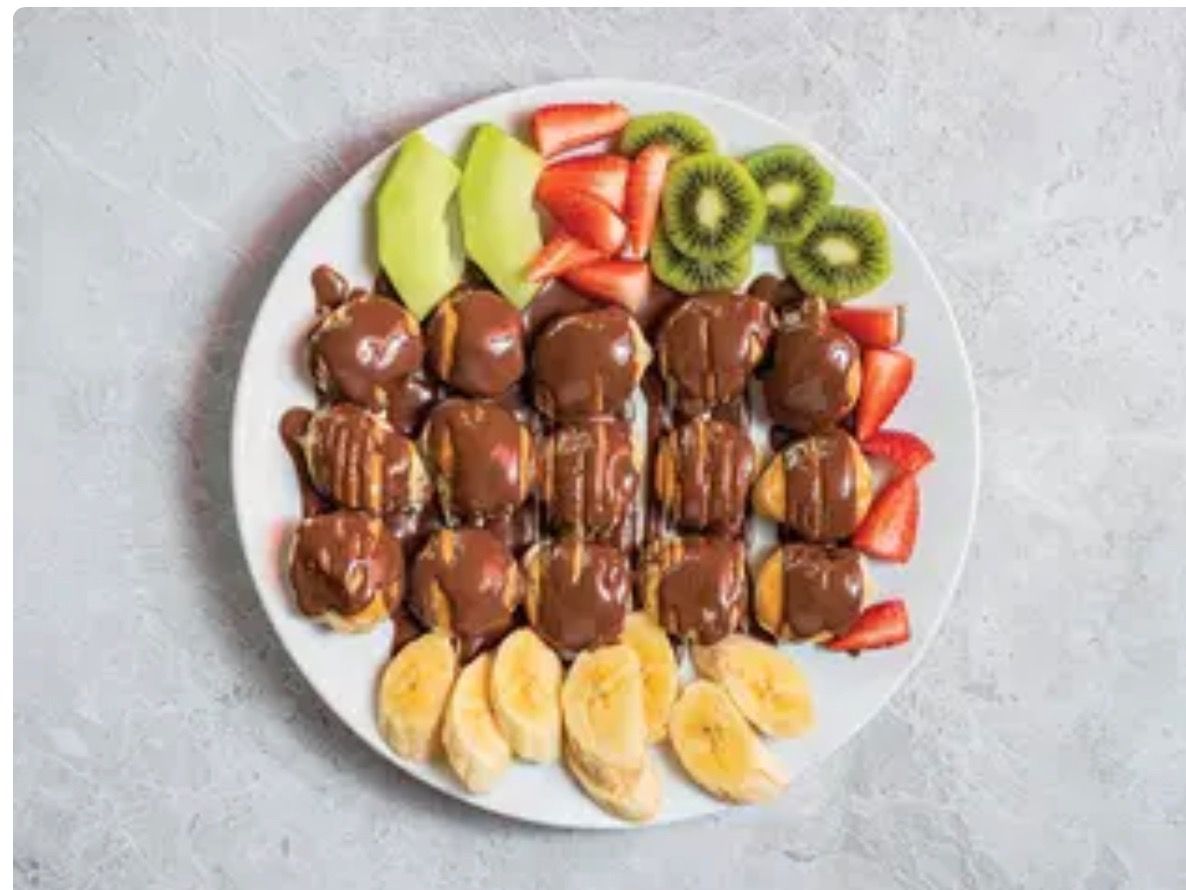 White Chocolate And Fruits