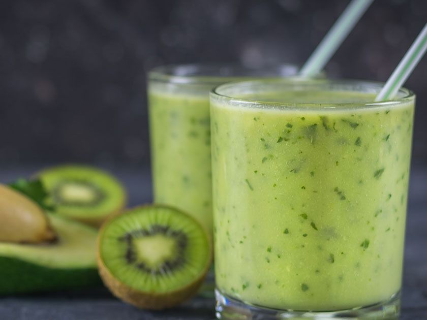 Avocado Juice With Kiwi