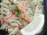 Salmone pasta