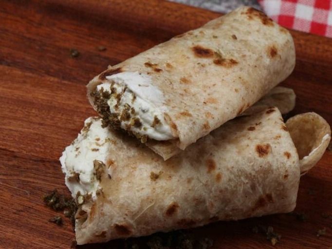 Zaatar cheese chapati