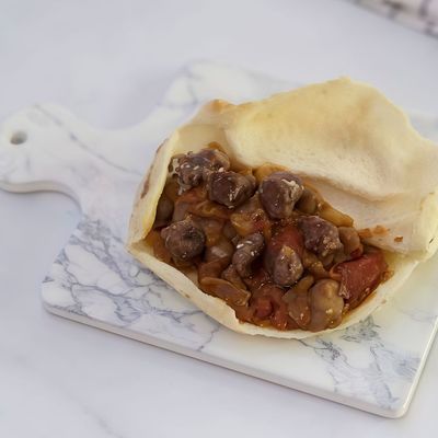 Foul sandwich with sausage