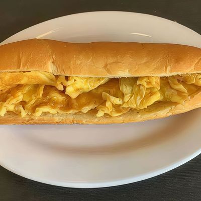 Romy cheese omelet sandwich
