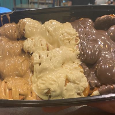 50 Mini Pancakes with Nutella, White Chocolate, and Lotus