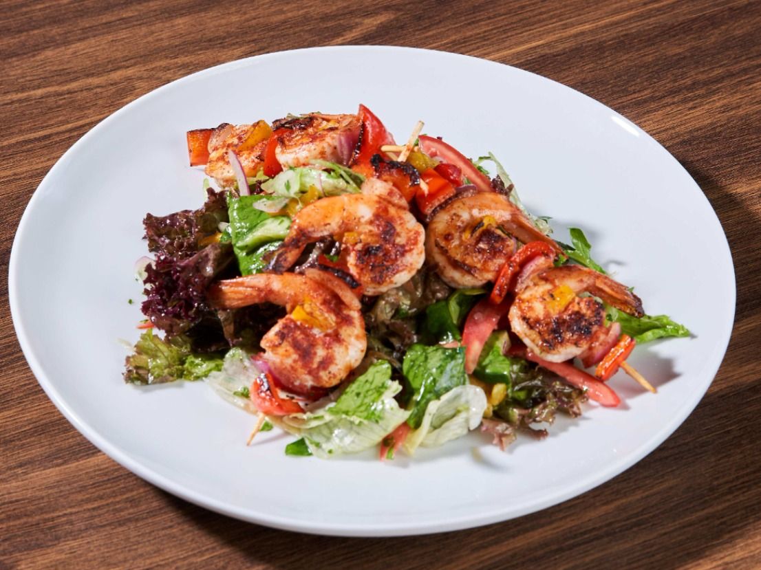 Grilled Cajun Shrimp Salad