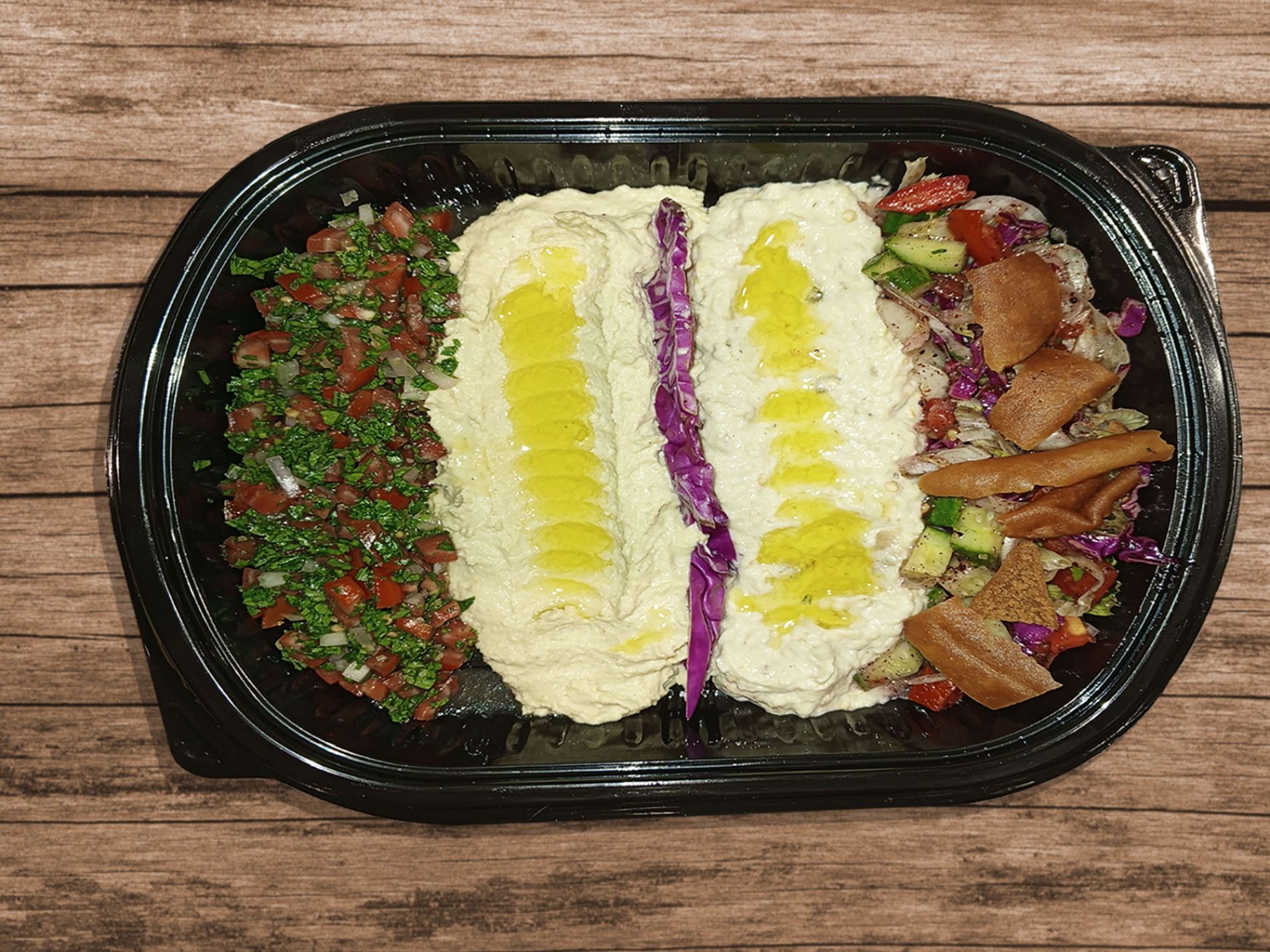 Four Appetizers Dish - Salad Bar
