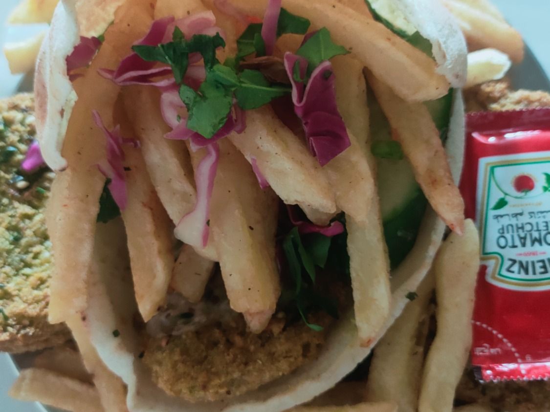 Taamia With Potatoes Sandwich