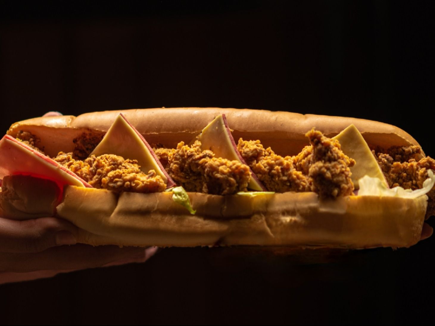 Crunchy fillet sandwich