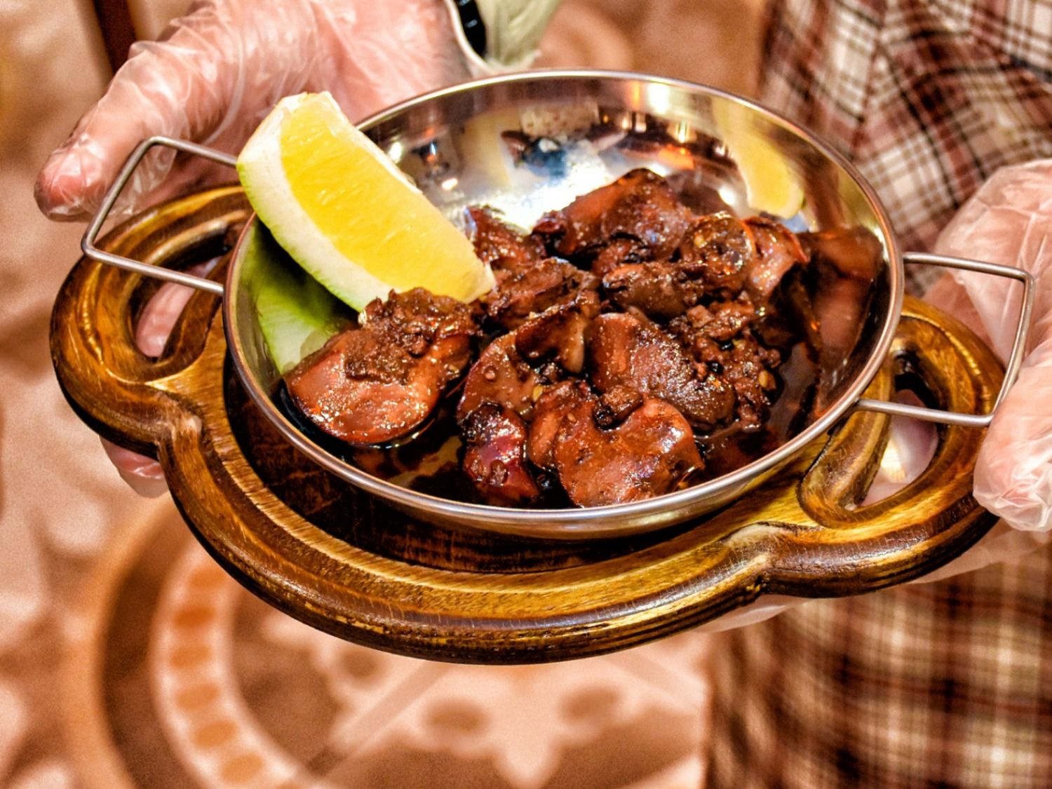 Chicken liver sawda Pomegranate Molasses