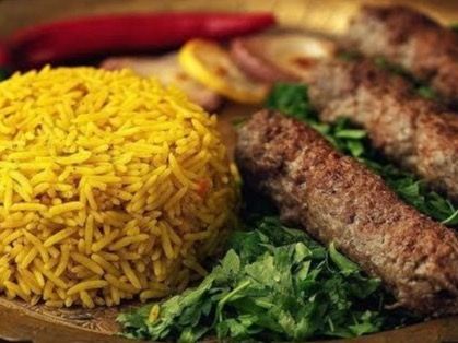 1/8 Kofta Meal, Rice, Salad, Bread And Sesame Paste