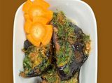 Eggplant with vinegar and garlic
