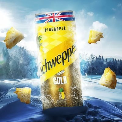 Schweppes Gold Pineapple Can
