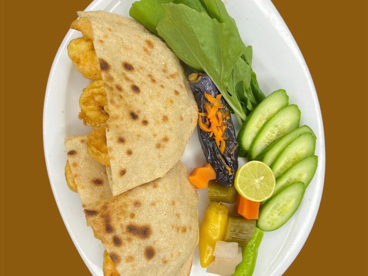 special Baladi shrimp sandwich