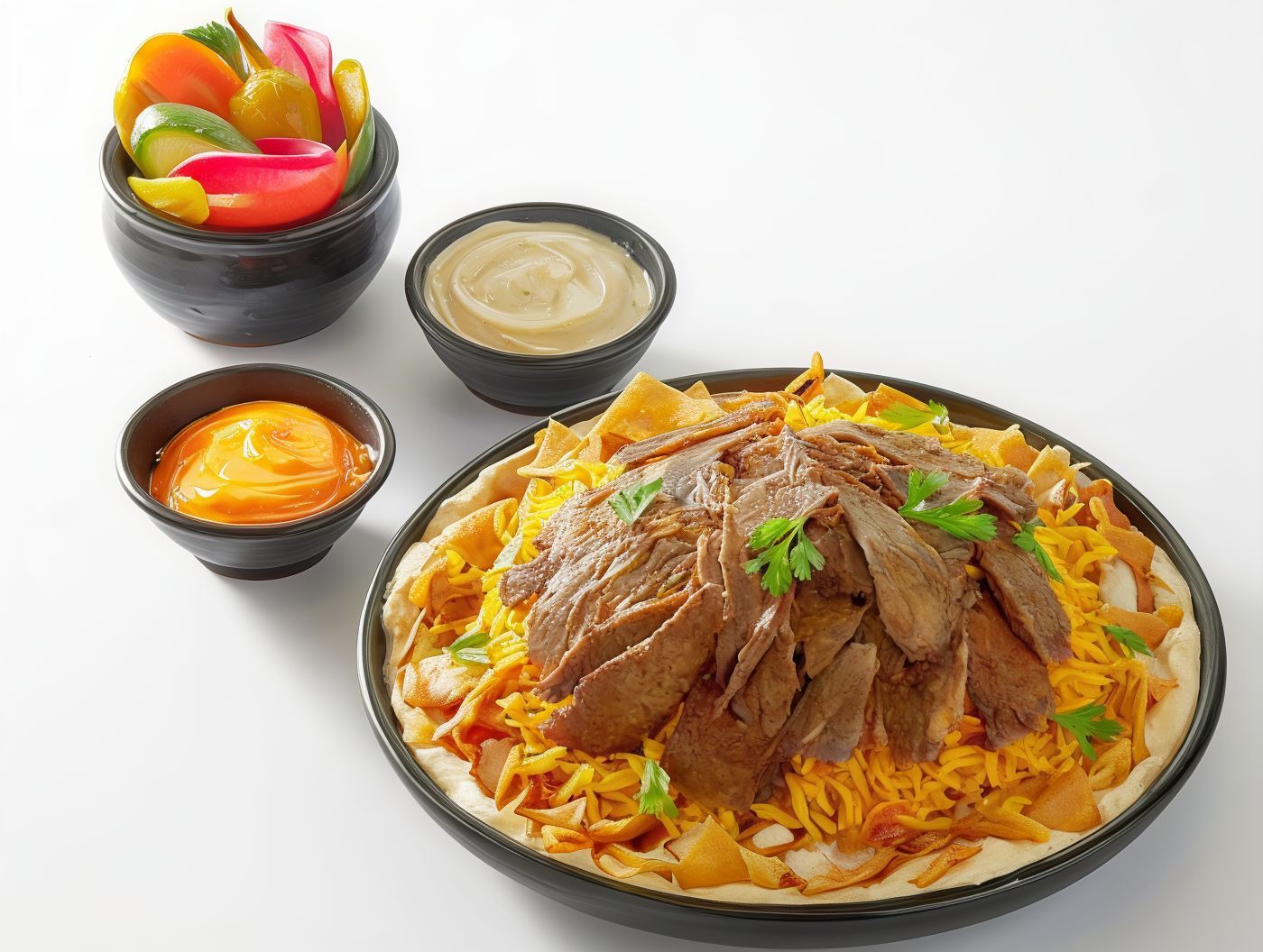 Double Meat Shawerma Fatteh