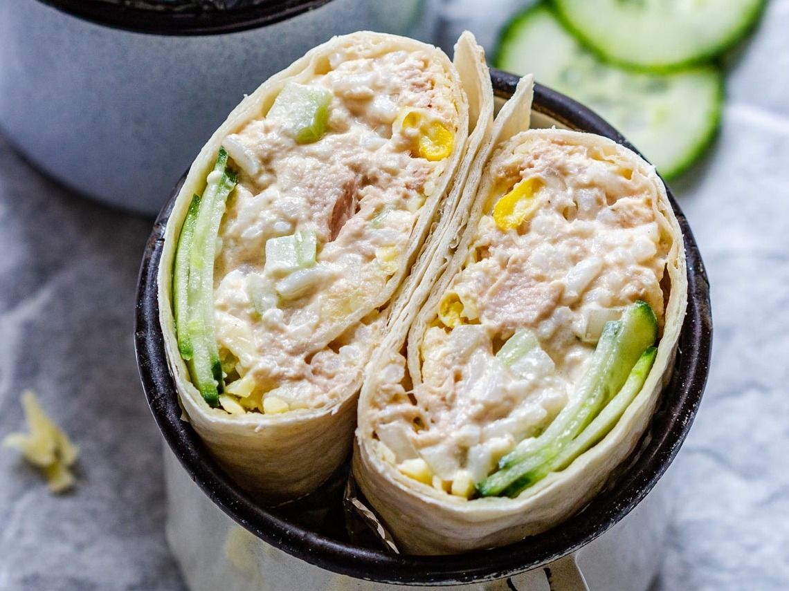 Sweet Corn Tuna Wrap