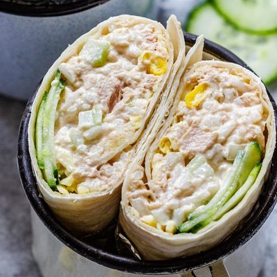 Sweet Corn Tuna Wrap