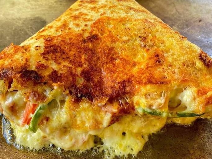 Potato Crepe With Mozzarella Cheese