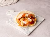 French Fries With Ketchup And Mayonnaise Sandwich