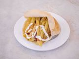 French Fries With Mayonnaise Sandwich