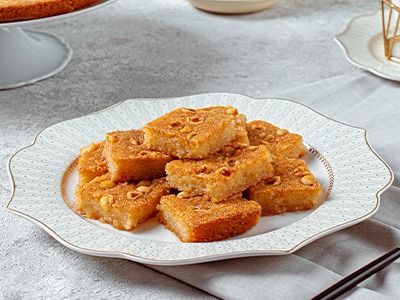 Hazelnut basbousa