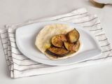Foul With Eggplant Sandwich