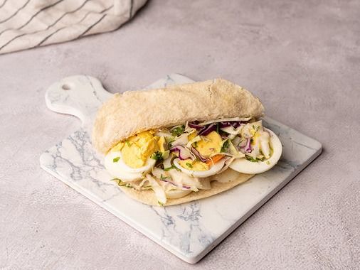 Boiled Eggs Sandwich