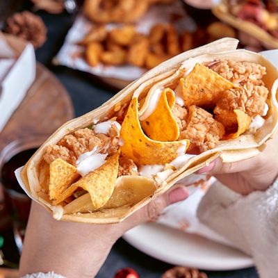 Chicken Cheese Mix Crepe
