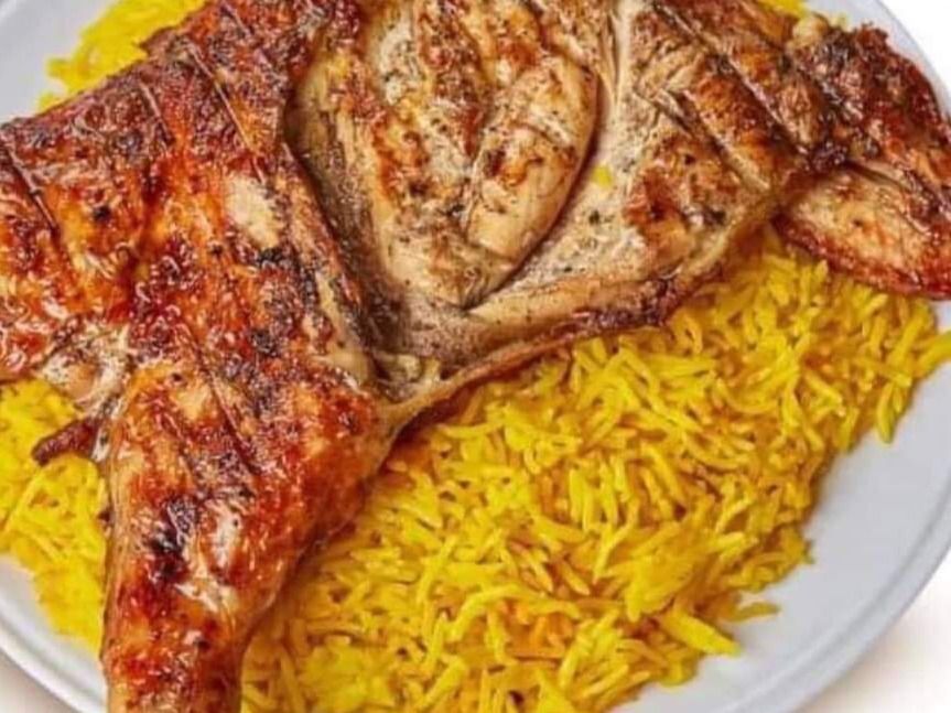 Half Chicken Meal With Rice