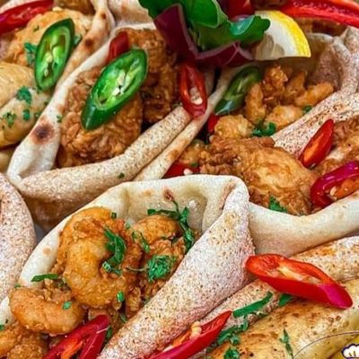 Shrimp sandwich