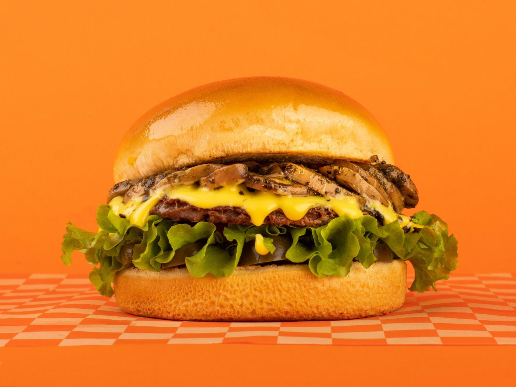Mushroom N Pesto Burger