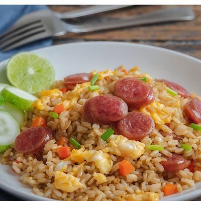 Fried Rice With Sausage