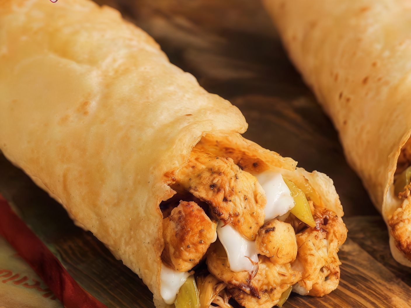 Poori Chicken Shawerma Sandwich