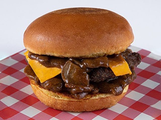 Mushroom And Cheese Burger
