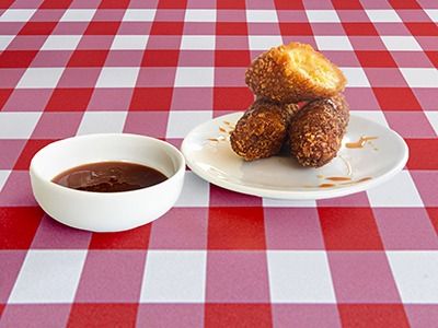 Salted Caramel Banana Fritters