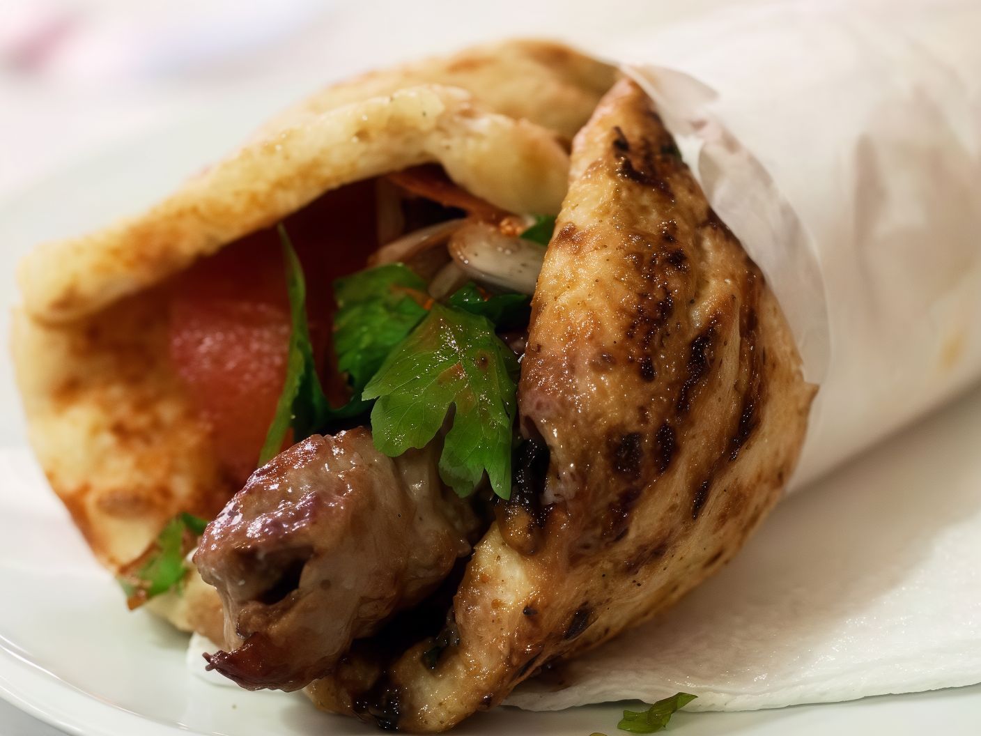 Kofta Poori Bread Sandwich