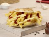 French Fries With Ketchup Sandwich