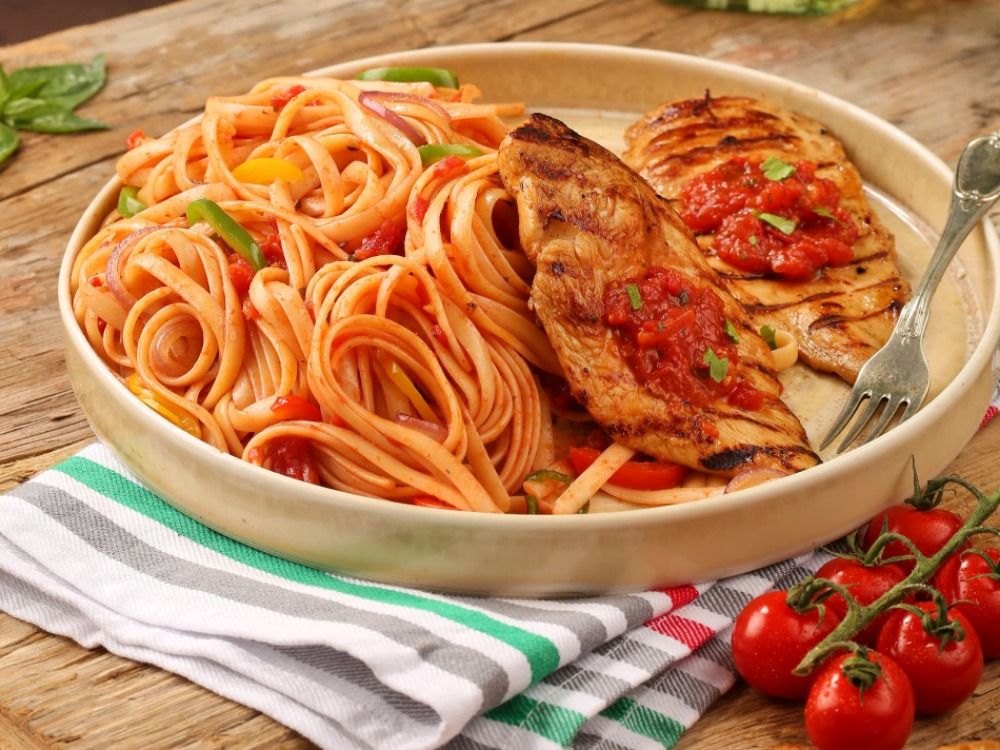 Tuscan Grilled Chicken Pasta Main Course