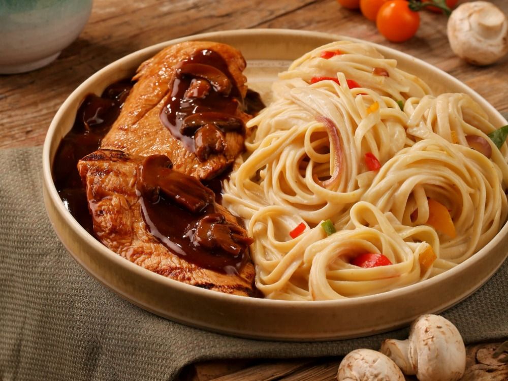 Chicken Mushroom Pasta Main Course