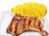 1/4 Chicken Thigh Meal On Charcoal