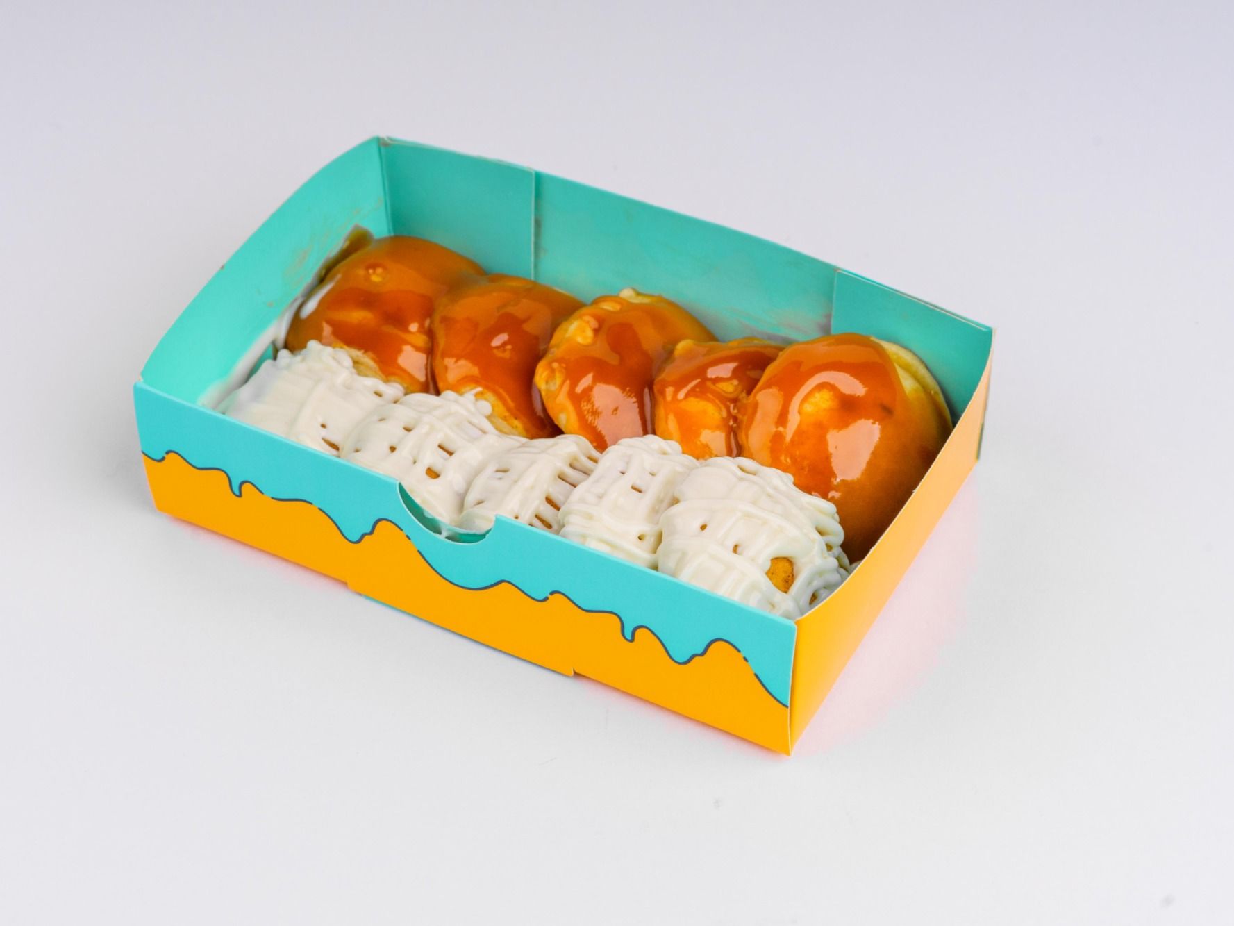 10 Pcs Half And Half Mini Pancakes